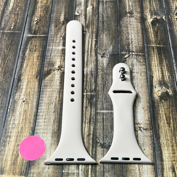 5for$10 Skinny 42mm/42mm M/L Adjustable Apple Watch Bands Milk Pink NWT - Picture 1 of 5